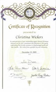 Chrisitna M. Wickers